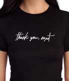 Thank You, Next Cropped Tee