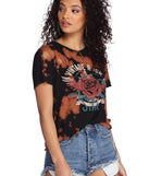 With fun and flirty details, Rockin' Vintage Graphic Tee shows off your unique style for a trendy outfit for the summer season!