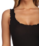 With fun and flirty details, Everyday Essential Crop Top shows off your unique style for a trendy outfit for the summer season!