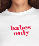 Babes Only Cropped Tee
