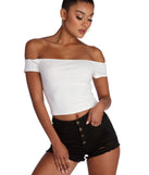 With fun and flirty details, Wear Me Off Shoulder Top shows off your unique style for a trendy outfit for the summer season!