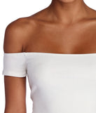 With fun and flirty details, Wear Me Off Shoulder Top shows off your unique style for a trendy outfit for the summer season!