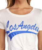 Los Angeles Cropped Knot Tee
