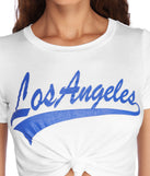 Los Angeles Cropped Knot Tee