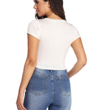 With fun and flirty details, Baby Mama Graphic Knot Tee shows off your unique style for a trendy outfit for the summer season!