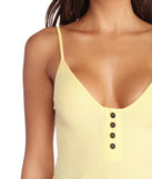 Simply Ribbed Spaghetti Strap Top