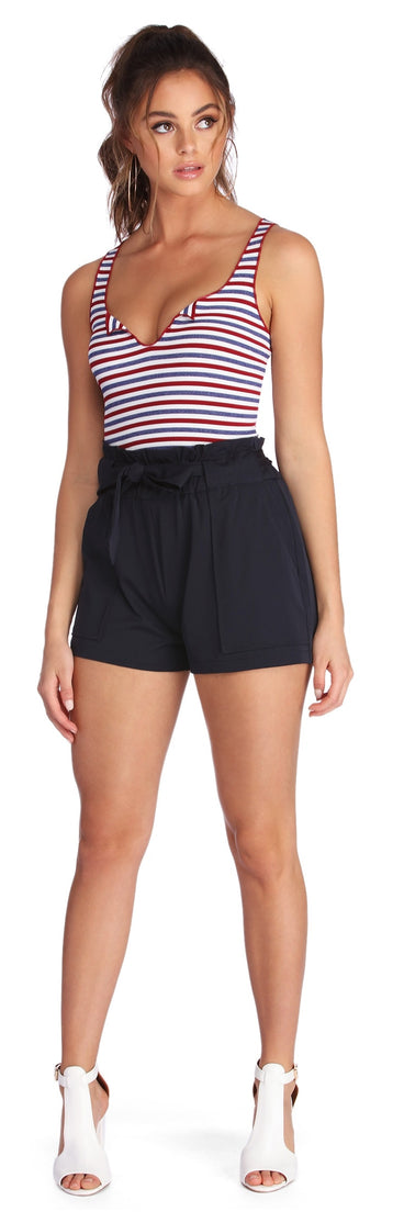 Americana Striped Sleeveless Top