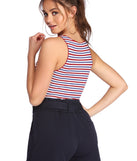 Americana Striped Sleeveless Top