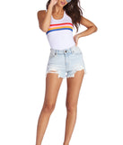 Rainbow Stripe Bodysuit
