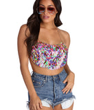 Rainbow Magic Paillette Sequin Chain Top