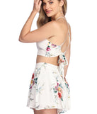 With fun and flirty details, Lovely In Floral Crop Top shows off your unique style for a trendy outfit for the summer season!