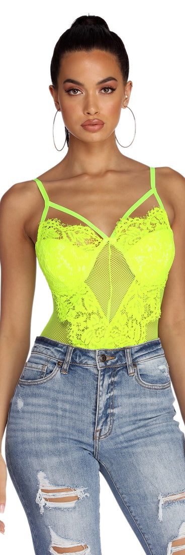 Daring In Lace Bodysuit