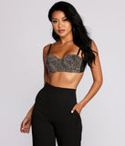 With fun and flirty details, Blinged Out Bustier shows off your unique style for a trendy outfit for the summer season!