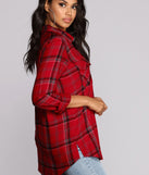 Perfectly Plaid Button Up Top