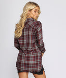 Fray All Day Plaid Top