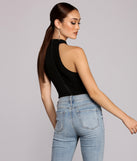 Sidebar Mock Neck Bodysuit