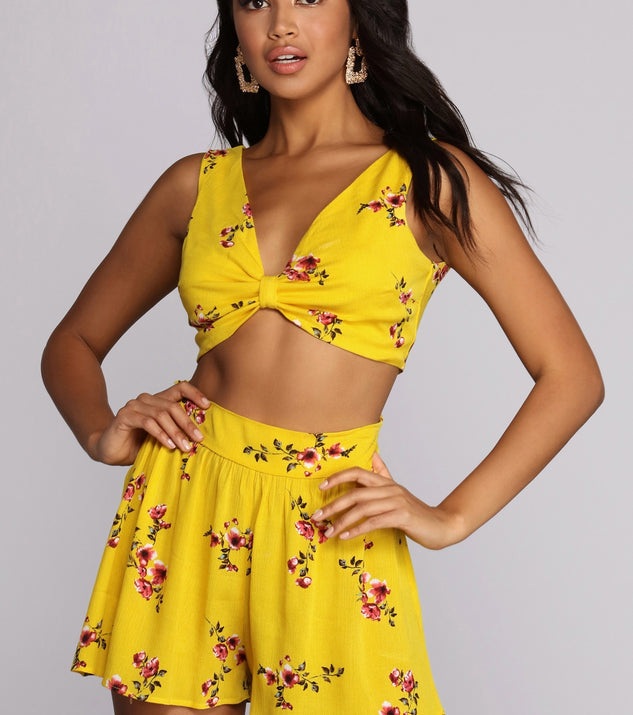 Fabulous Floral Crop Top