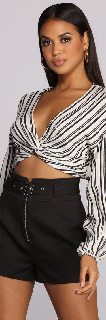 Stripe Vibes Crop Top