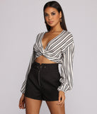 Stripe Vibes Crop Top