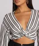 Stripe Vibes Crop Top