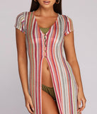 Beautiful And Bright Striped Duster for 2022 festival outfits, festival dress, outfits for raves, concert outfits, and/or club outfits