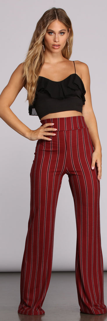 Sweetheart Ruffle Crop