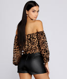 With fun and flirty details, Wild Card Chiffon Top shows off your unique style for a trendy outfit for the summer season!