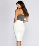 Metallic Mama Glitter Bustier