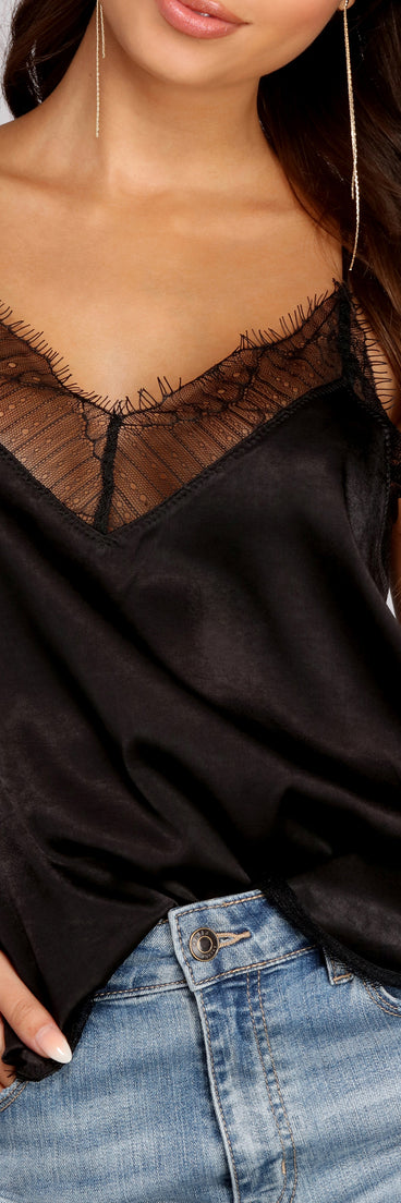 Stunning In Lace Cami Top