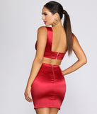 Hot Girl Satin Curved Wire Top