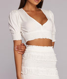 Shoot The Breeze Smocked Top