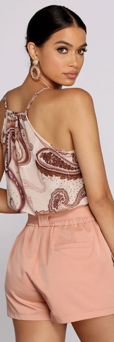Paisley Pursuit Chiffon Top