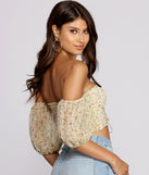 Flirtatious In Floral Crop Top