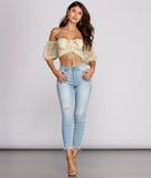 Flirtatious In Floral Crop Top