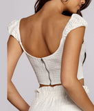 Tactile Touch Tie Front Top