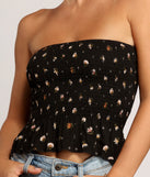 Ditsy Botanical Tube Top