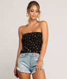 Ditsy Botanical Tube Top