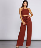 Ruffle Trim Smocked Halter Top