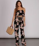 Total Tropics Ruffle Crop Top