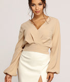 City Chic Cropped Blouse