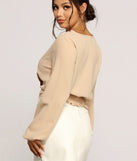 City Chic Cropped Blouse