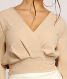 City Chic Cropped Blouse