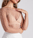 With fun and flirty details, the Beautifully Beaded Mesh Crop Top shows off your unique style for a trendy outfit for the spring or summer season!