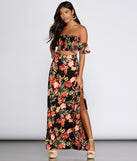 Hot Tropics Smocked Crop Top