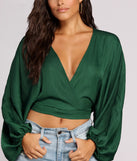 Perfect Plunge Dolman Sleeve Top