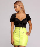 Style It In Satin Crop Top