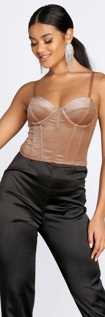 Such a Sweetheart Velvet Bustier