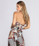 Animal Desire Tie-Front Top