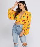 Artsy Girl Balloon Sleeve Blouse