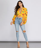 Artsy Girl Balloon Sleeve Blouse